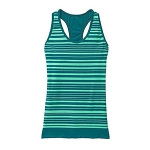 Athleta Striped Racerback Tank Top Built-in Bra
